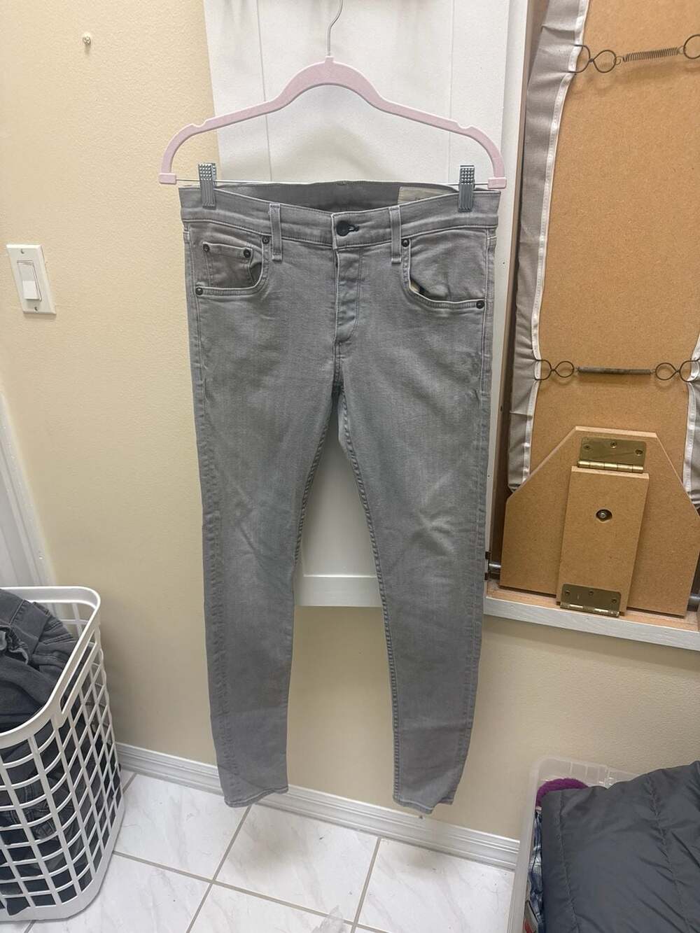 rag & bone Fit 1 Skinny Leg Grey Jeans Size 30
